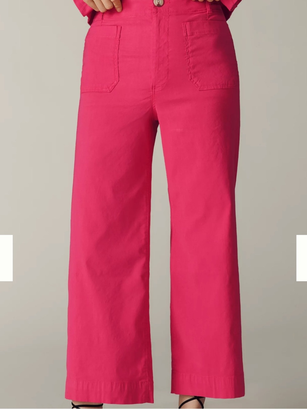 Anthropologie Maeve Pink Wide Leg Pants